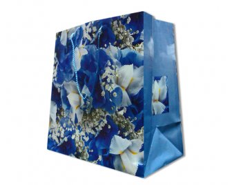 Пакет с ручками 40*33+10 ламинированный многослойный