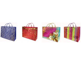 Пакет с ручками 30*30+10 ламинированный многослойный