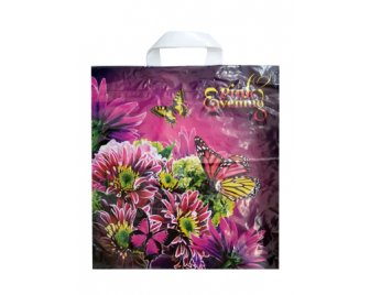 Пакет с петлевой ручкой 40*42 (45мкм) Розовый вечер (500/50)