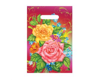 Пакет с прорубной ручкой 31*40 (60мкм) Позитив (500/50)