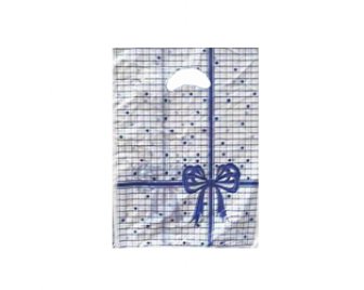 Пакет с прорубной неусиленной ручкой 22*32 (20мкм) Клетка (5000/100)