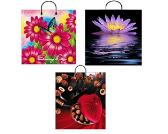 Пакет с пластиковыми ручками 37*34 (80мкм) (100)