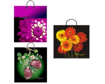 Пакет с пластиковыми ручками 46*50 (100мкм) (100)