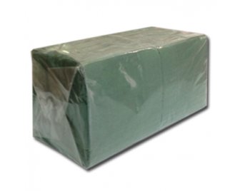 Салфетка 25*25 (250шт) Зеленая 2-х слойная  (12)