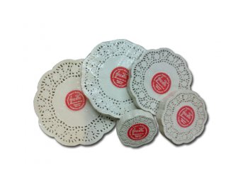 Салфетки кружевные круглые d 10см 250шт (20)  8