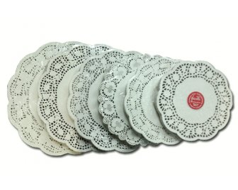 Салфетки кружевные круглые d 24см 250шт (8)
