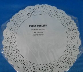 Салфетки кружевные круглые d 14cм 100шт (50)