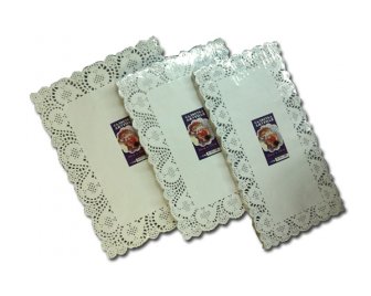 Салфетки кружевные прямоугольные 20*39см 250шт (8)