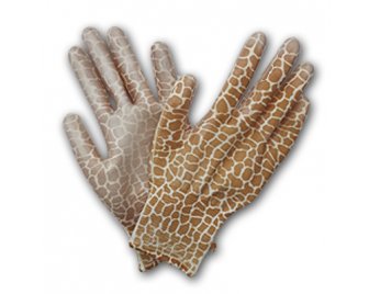 Перчатки ОБЛИТЫЕ ЖЕЛТО-КРАСНЫЕ нейлон (960/12)  180804