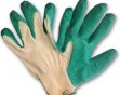 Перчатки х/б ОБЛИТЫЕ ЗЕЛЕНЫЕ (300/10)