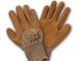 Перчатки х/б ОБЛИТЫЕ КОРИЧНЕВЫЕ шершавые (720/12)