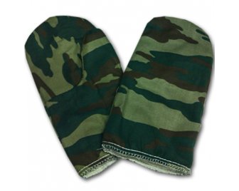 Рукавицы на ватине ХАКИ  (100)