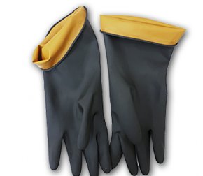Перчатки Хозяйственные латексные ЧЕРНЫЕ р-р XL (300/10)