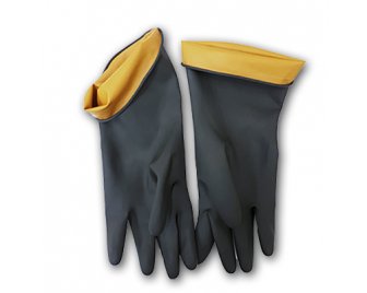 Перчатки Хозяйственные латексные ЧЕРНЫЕ р-р XL (300/10)