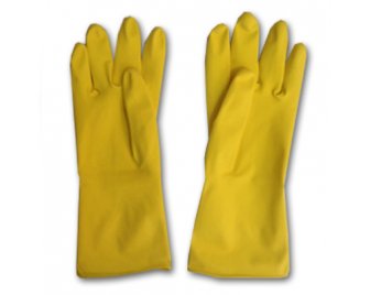 Перчатки Хозяйственные латексные Лотос, Linger  р-р L (240/12)