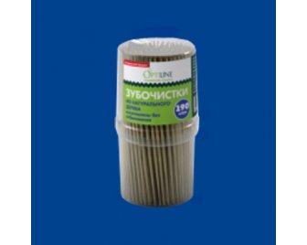 Зубочистки в пластиковой банке 190шт Optiline (280/10)