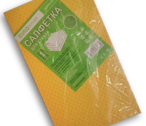 Салфетка из микрофибры 29*29см универсальная 25шт Желтая