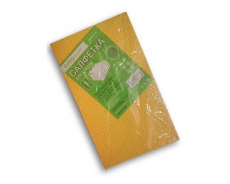 Салфетка из микрофибры 29*29см универсальная 25шт Желтая