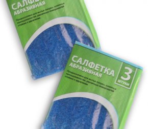 Салфетка из микрофибры 29*29см универсальная 25шт Красная