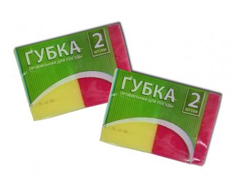 Губка д/посуды Континент 5шт Стандарт (30)