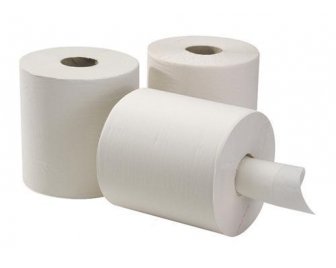 Полотенце бумажное Optiline 1-слойное белое с центральной вытяжкой 300м (6)