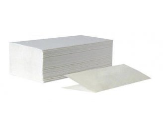 Полотенце бумажное 23*22см  V-сложения 1-слойное белое 200листов (20) (V-0226)