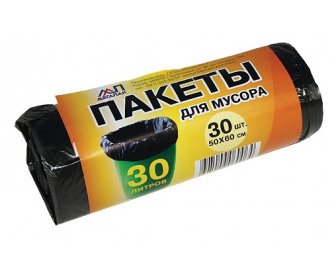 Мешки д/мусора 30л   50*60см 30шт Мегапак (80)