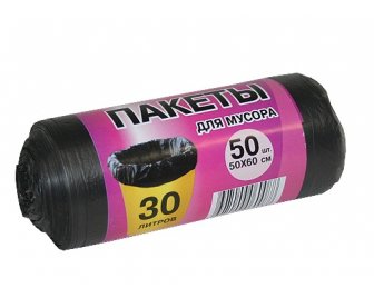 Мешки д/мусора 30л   50*60см 50шт Мегапак (60)