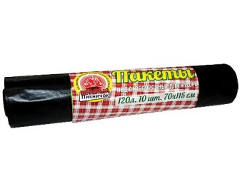 Мешки д/мусора ПВД 120л в рулоне 10шт Мегапак (Веселый пикничок)(20)