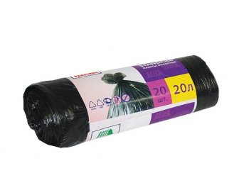 Мешки д/мусора 20л  в рулоне 20шт ПАКМАН (120)