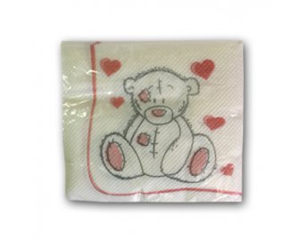Салфетка Восход 25*25 (50шт) Мишка (60)