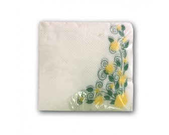 Салфетка Восход 25*25 (100шт) Цветы - уголок (32)