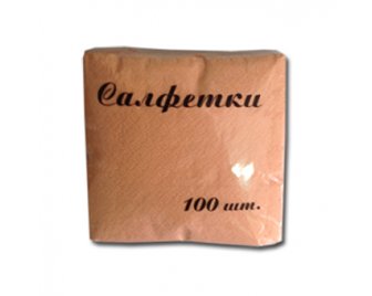 Салфетка Восход 25*25 (100шт) Персиковая (32)