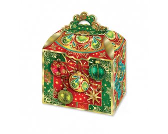 Коробка 1,2кг Сияние с тиснением Новый год (200)