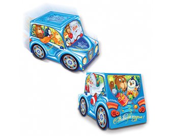 Коробка 1,4кг МГК Машинка Новый год (90)