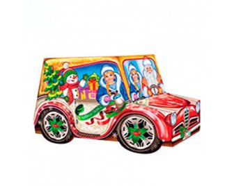 Коробка 1,4кг МГК Ретро Авто Новый год (90)