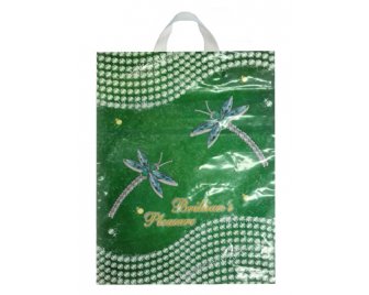 Пакет с петлевой ручкой 36*45+6 (80мкм) Стрекоза (500/50)