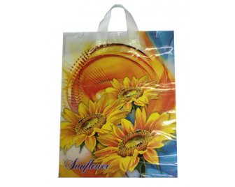 Пакет с петлевой ручкой 36*45+6 (80мкм) Подсолнухи (500/50)