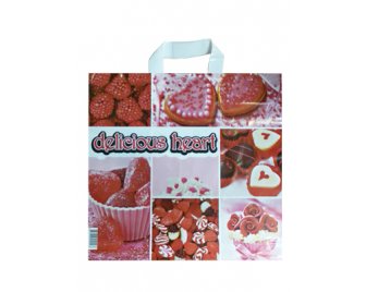 Пакет с петлевой ручкой 40*36+8 (70мкм) Сладости (500/50)