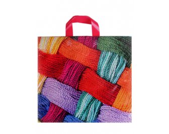 Пакет с петлевой ручкой 40*40+5 (120мкм) Нежные пряди (350/50)