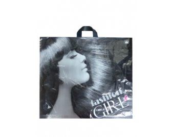 Пакет с петлевой ручкой 60*50+11(60мкм) Модная девчонка (250/50)