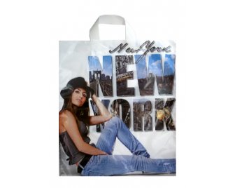 Пакет с петлевой ручкой ПНД 38*45+6 (45мкм) Модники (500/50)