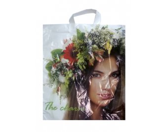 Пакет с петлевой ручкой ПНД 38*45+6 (45мкм) Акварель (500/50)