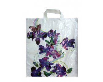 Пакет с петлевой ручкой ПНД 38*45+6 (45мкм) Букет весны (500/50)