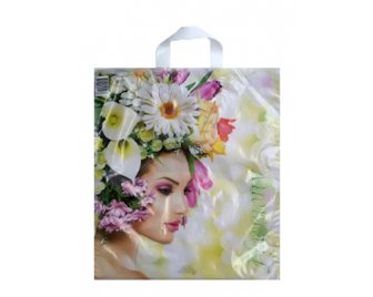 Пакет с петлевой ручкой ПНД 38*45+6 (45мкм) Гармония (500/50)