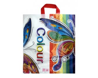 Пакет с петлевой ручкой ПНД 38*42+6 (37мкм) Клетка Холмс Тико (300/50)