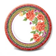 Тарелка картонная 230 мм С ДНЕМ РОЖДЕНИЯ (55)