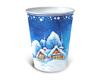 Стакан 250 мл бумажный НГ ГОРОДОК (6шт/уп) (144)