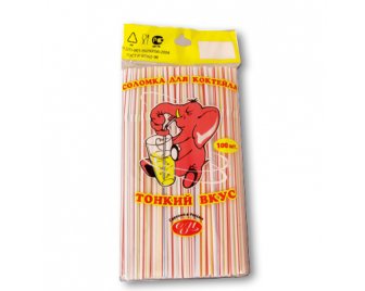 Соломка д/коктеля 100шт Слоник (120)