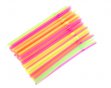 Трубочка 0,5*21см 1000шт с изгибом неоновая (12)